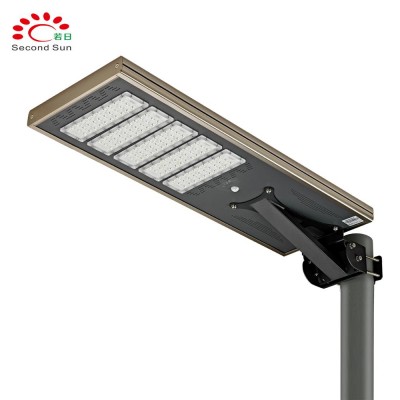 100W integrated solar led street light all in one solar street light with pole